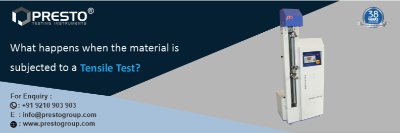 What Happens When the Material is subjected to a Tensile Test